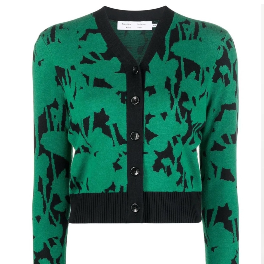 Proenza Schouler Floral Cardigan